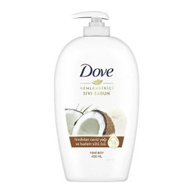 Dove 4x450 ml Hindistan Cevizi Yağı ve Badem Sütü Özlü Nemlendirici Sıvı Sabun