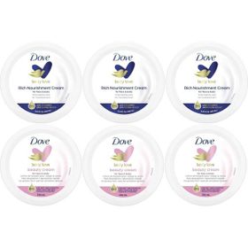Dove 6x250 ml Rich Nourishment Cream + Beauty Cream Karma Besleyici El ve Vücut Kremi