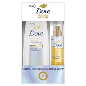 Dove Bond Intense Repair Peptid Kompleksi 400 ml Saç Bakım Şampuanı + 80 ml Çift Fazlı Saç Serumu