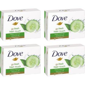 Dove Cream Bar Salatalık ve Yeşil Çay Ferahlığı 4x100 gr Katı Sabun