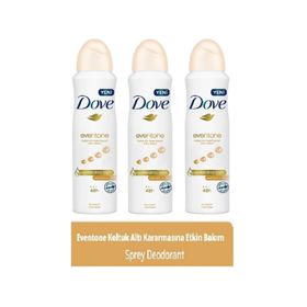 Dove Eventone 3x150 ml Sprey Deodorant