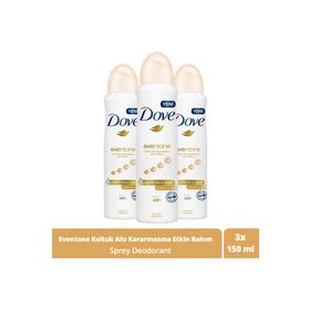 Dove Eventone 3x150 ml Sprey Deodorant