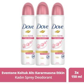Dove Eventone 3x150 ml Sprey Deodorant