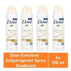 Dove Eventone 4x150 ml Sprey Deodorant