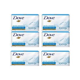 Dove Gentle Exfoaliating 6x100 gr Sabun