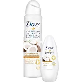 Dove Hindistan Cevizi 150 ml Kadın Sprey Deodorant + 50 ml Roll-0n