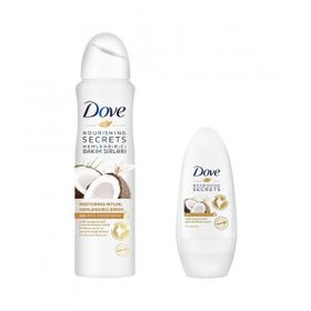 Dove Hindistan Cevizi 150 ml Kadın Sprey Deodorant + 50 ml Roll-0n