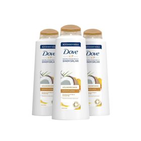 Dove Hindistan Cevizi Özlü Güçlendirici Saç Bakım 600 ml x 3 Şampuanı