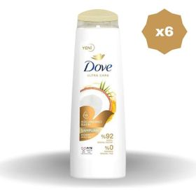 Dove Hindistan Cevizli 6x400 ml Şampuan