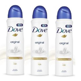 Dove Invisible Dry 150 ml 3'lü Kadın Sprey Deodorant