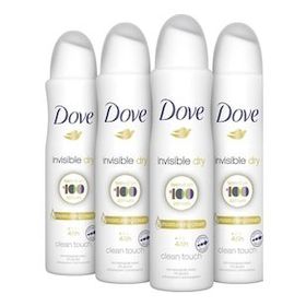 Dove Invisible Dry 4x150 ml Kadın Sprey Deodorant