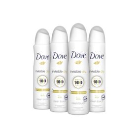Dove Invisible Dry 4x150 ml Kadın Sprey Deodorant
