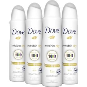 Dove Invisible Dry 4x150 ml Kadın Sprey Deodorant