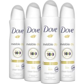 Dove Invisible Dry 4x150 ml Kadın Sprey Deodorant