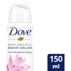 Dove Işıldayan Bakım Lotus Çiçeği Kokusu 150 ml Kadın Sprey Deodorant