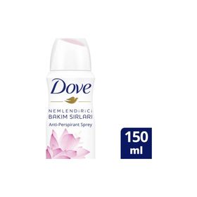 Dove Işıldayan Bakım Lotus Çiçeği Kokusu 150 ml Kadın Sprey Deodorant