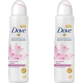 Dove Işıldayan Bakım Lotus Çiçeği Kokusu 2x150 ML Kadın Sprey Deodorant