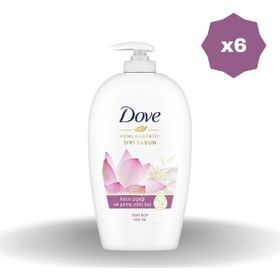 Dove Lotus Çiçeği ve Pirinç Özü 6x450 ml Sıvı Sabun