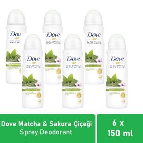 Dove Matcha 150 ml 6'lı Kadın Sprey Deodorant