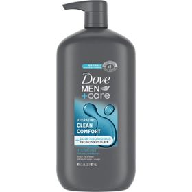 Dove Men +Care Hydrating Clean Comfort 887 ml Vücut ve Yüz Yıkama