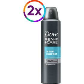 Dove Men Clean Comfort 2x150 ml Sprey Deodorant