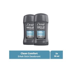 Dove Men Clean Comfort 50 ml 2'li Stick Deodorant