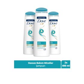 Dove Narin Bakım Hassas İnce Telli Saçlar İçin 3x400 ml Saç Bakım Şampuanı