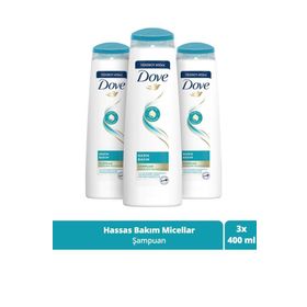 Dove Narin Bakım Hassas İnce Telli Saçlar İçin 3x400 ml Saç Bakım Şampuanı
