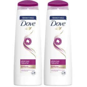 Dove Ultra Care Uzun Saç Terapisi Uzun Yıpranmış Saçlar için 2x400 ml Saç Bakım Şampuanı