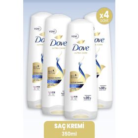 Dove Ultra Care Yoğun Onarıcı Yıpranmış Saçlar İçin 4x350 ml Saç Bakım Kremi