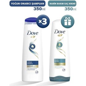Dove Yoğun Onarıcı 3x350 ml Şampuan