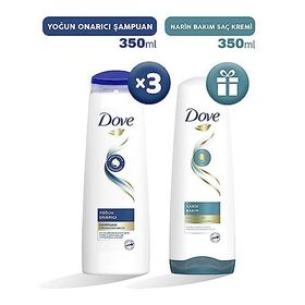 Dove Yoğun Onarıcı 3x350 ml Şampuan
