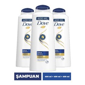 Dove Yoğun Onarıcı Yıpramış Saçlar 3x400 ml Şampuan