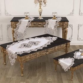 Dowry World Duru 5 Parça Krem Salon Takımı