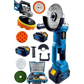 Dozzer 256 VF Bakır Sargılı Kömürsüz Motor Devir Ayarlı 2 Akülü Spiral Polisaj Taşlama Makinesi