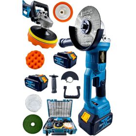 Dozzer 256 VF Bakır Sargılı Kömürsüz Motor Devir Ayarlı 2 Akülü Spiral Polisaj Taşlama Makinesi
