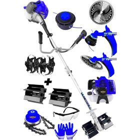 Dozzer Alman BLX 14 Hp Yan Tipi Benzinli Tırpan Ot Çalı Çim Biçme Makinesi + Akrobat + Dip Çapalama