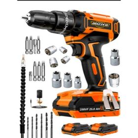 Dozzer Alman Hard-X Darbeli 256 VF 20 Ah Çelik Şanzuman Bakır Sargılı 2 Akülü Vidalama Matkap
