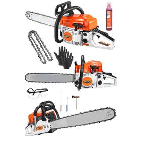 Dozzer V-13000 Çift Egzozlu 52 cc Motorlu Testere Bıçkı Motoru Ağaç Odun Kesme Makinesi