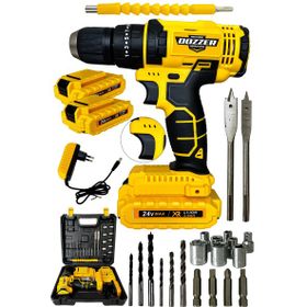 Dozzer Würth Seri 27 Parça 12 V 2.0 Ah Bakır Sargılı Çelik Şanzuman Şarjlı Akülü Vidalama Matkap