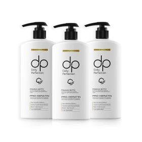 DP Daily Perfection Tuzsuz Pamuk Sütü ve Buğday Proteini 3x800 ml Şampuan