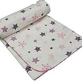 Dp Home Flanel Yıldızlı Pembe Bebek Battaniyesi