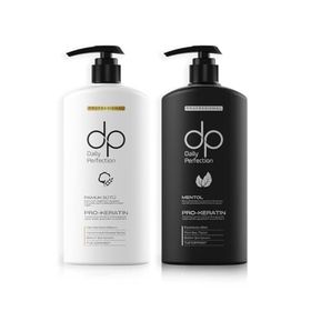 DP Pamuk Sütü 800 ml Şampuan + Menthol 800 ml Tuzsuz Şampuan