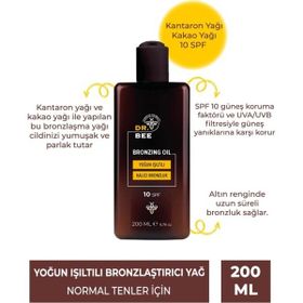 Dr. Bee SPF 10 Yoğun Işıltılı 200 ml Bronzlaştırıcı Yağ