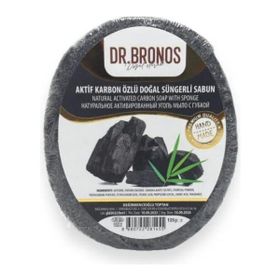 Dr. Bronos Aktif Karbon Özlü Doğal 135 gr Süngerli Sabun