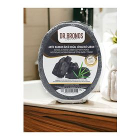 Dr. Bronos Aktif Karbon Özlü Doğal 135 gr Süngerli Sabun