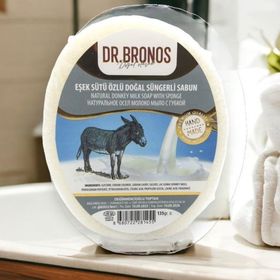 Dr. Bronos Eşek Sütü Özlü Doğal 135 gr Süngerli Sabun