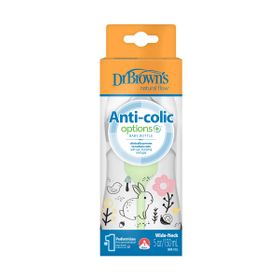 Dr. Browns 150 ml Geniş Ağız Anti-Kolik Orman Tavşan Desenli PP Biberon