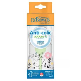 Dr. Browns 150 ml Geniş Ağız PP Antikolik Options Kız Biberon
