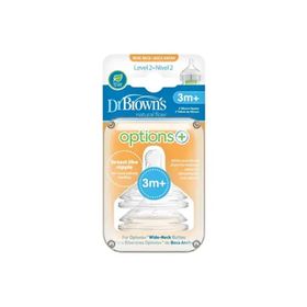 Dr Brown's 2. Seviye Geniş Ağız Silikon Biberon Emziği